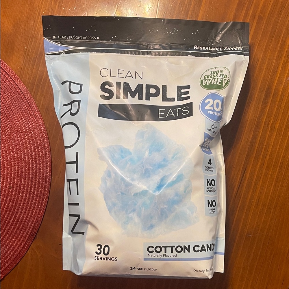 Clean Simple Eats Protein Powder: Cotton Candy